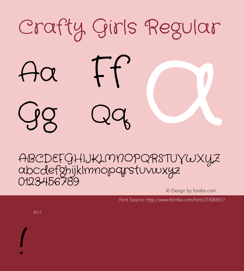 Crafty Girls Regular 图片样张