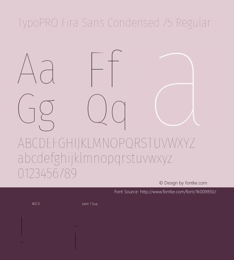 TypoPRO Fira Sans Condensed 75 Regular Version 4.202;PS 004.202;hotconv 1.0.88;makeotf.lib2.5.64775图片样张