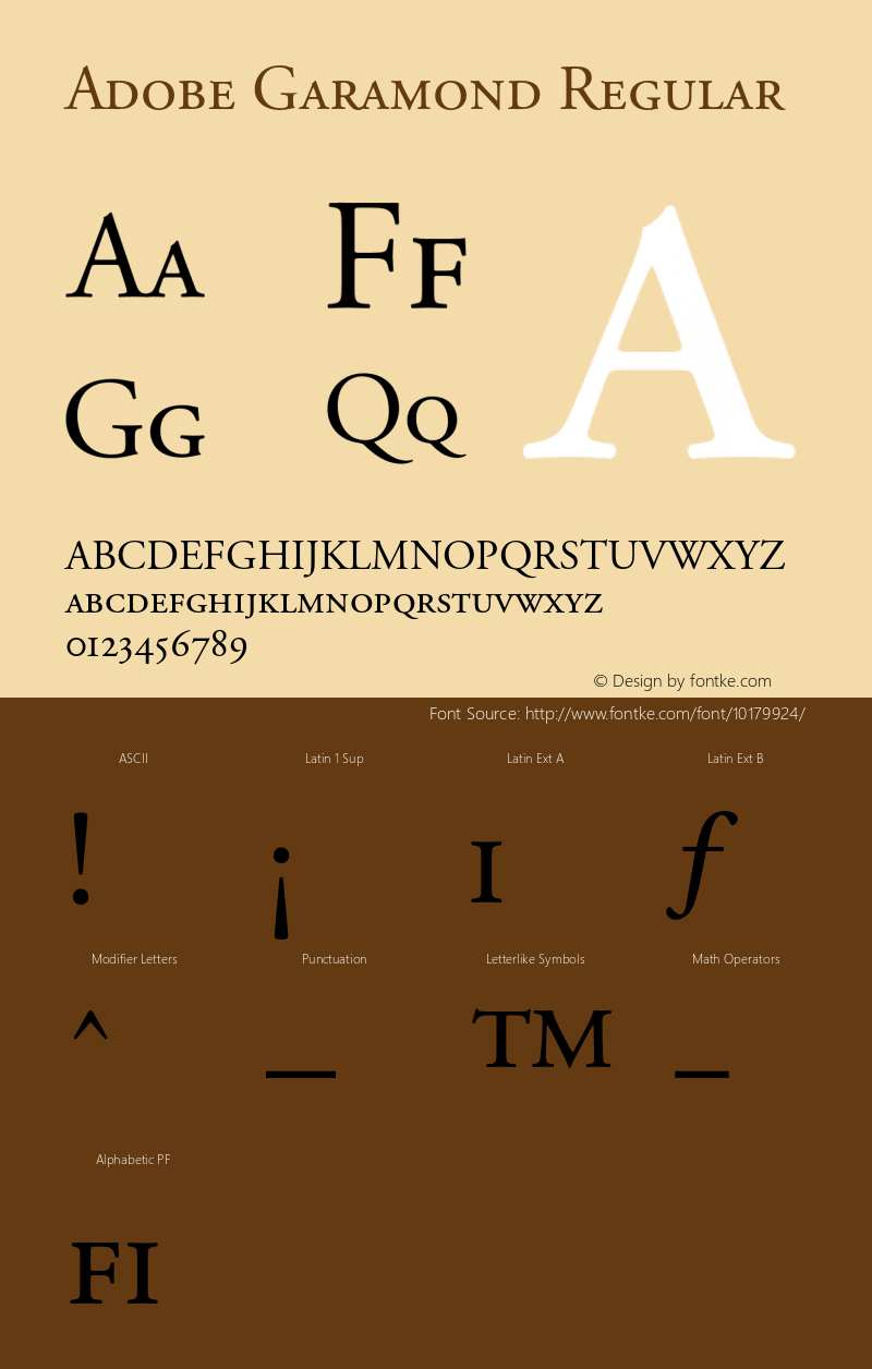 Adobe Garamond Regular 001.003图片样张