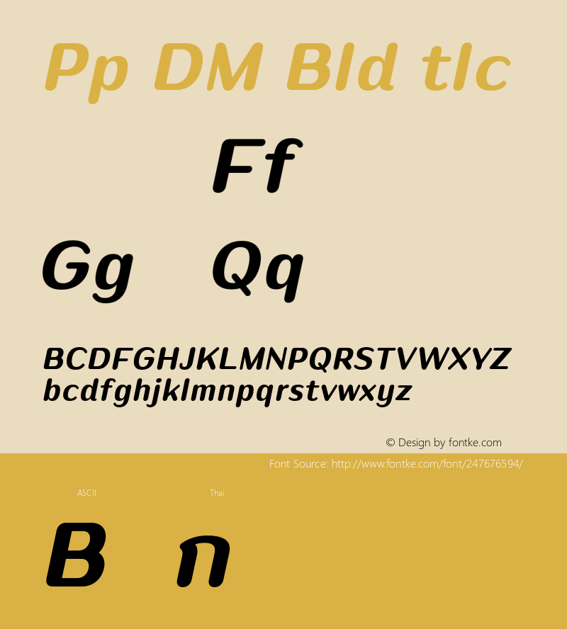 Puipui DEMO Bold Italic Version 1.001;Glyphs 3.1.2 (3151)图片样张