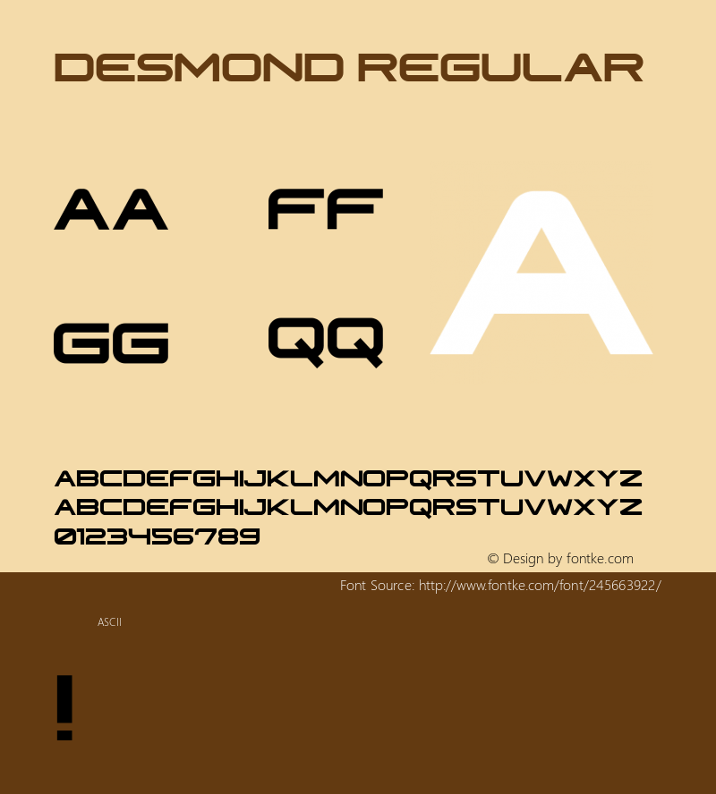 Desmond Regular Version 1.000图片样张