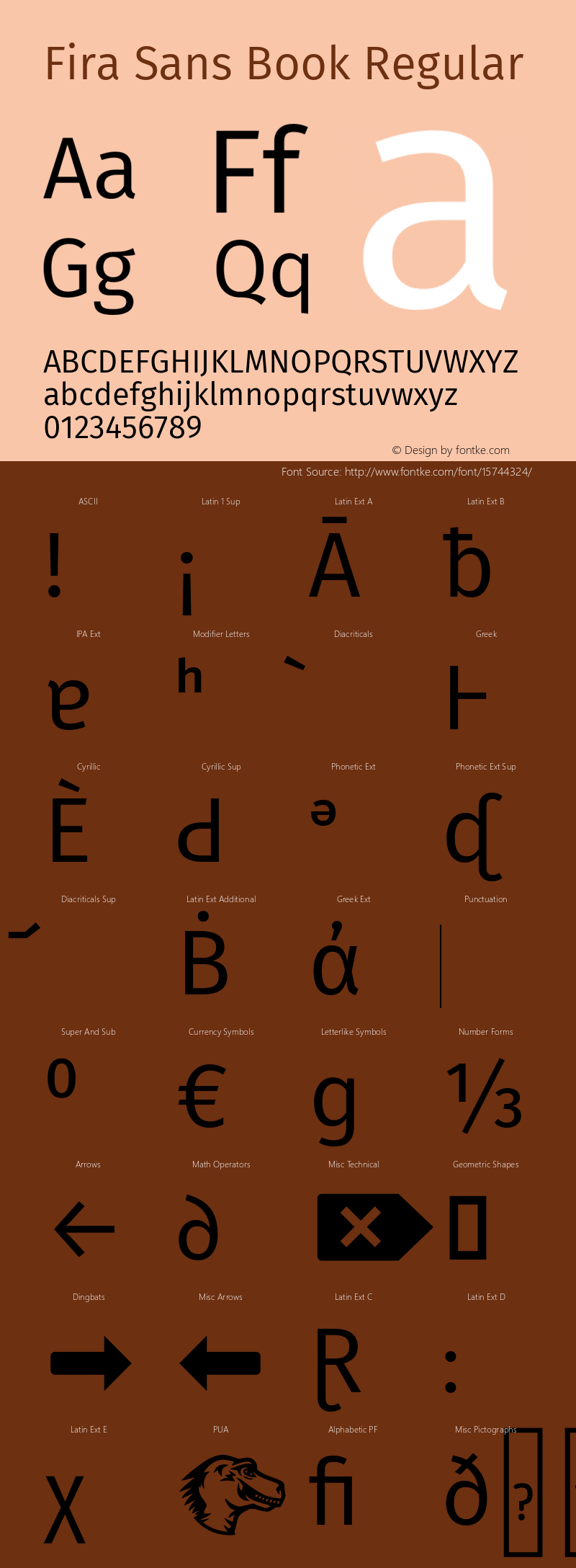 Fira Sans Book Regular Version 4.106图片样张