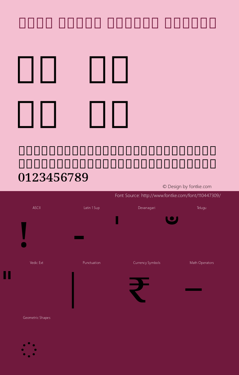 Noto Serif Telugu Medium Version 2.001; ttfautohint (v1.8.3) -l 8 -r 50 -G 200 -x 14 -D telu -f none -a qsq -X 