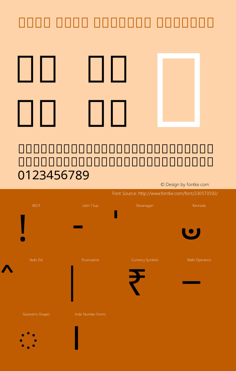 Noto Sans Kannada Regular Version 2.002图片样张