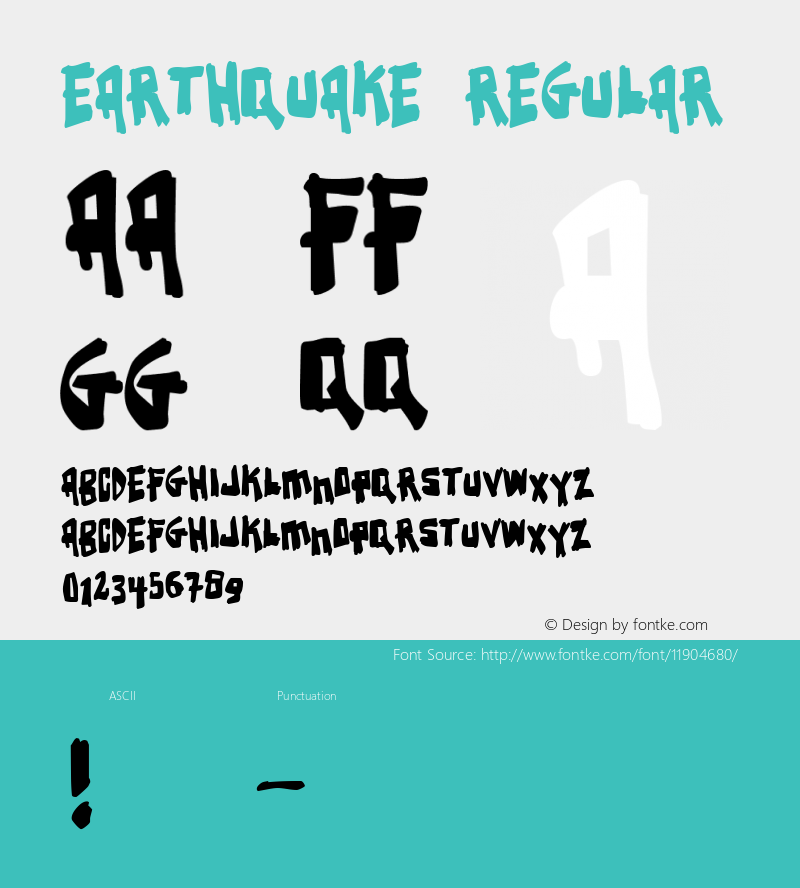 Earthquake Regular 2图片样张