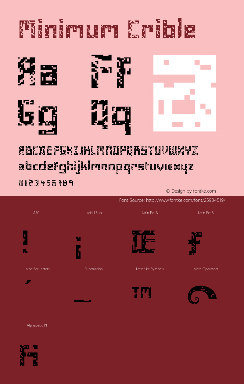 Minimum-Crible Version 001.000图片样张