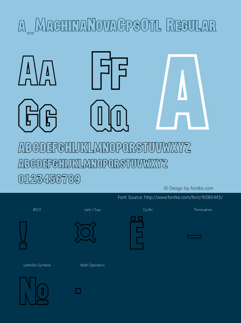 a_MachinaNovaCpsOtl Regular 01.03图片样张