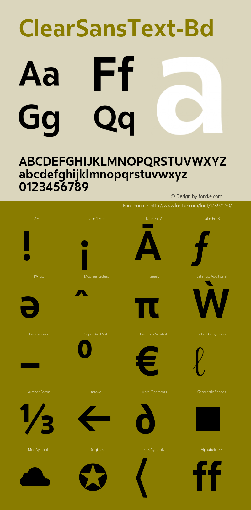 ClearSansText-Bd ☞ Version 001.000;com.myfonts.easy.positype.clear-sans-text.text-bold.wfkit2.version.44K6图片样张