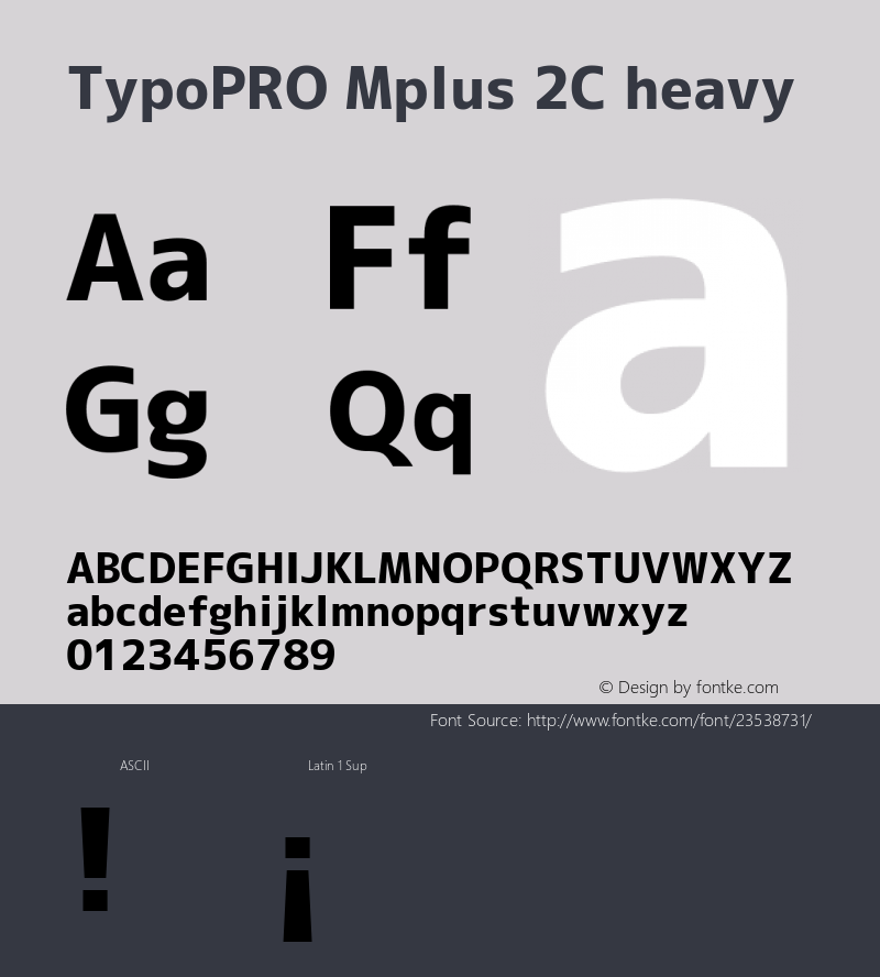 TypoPRO Mplus 2C heavy 图片样张