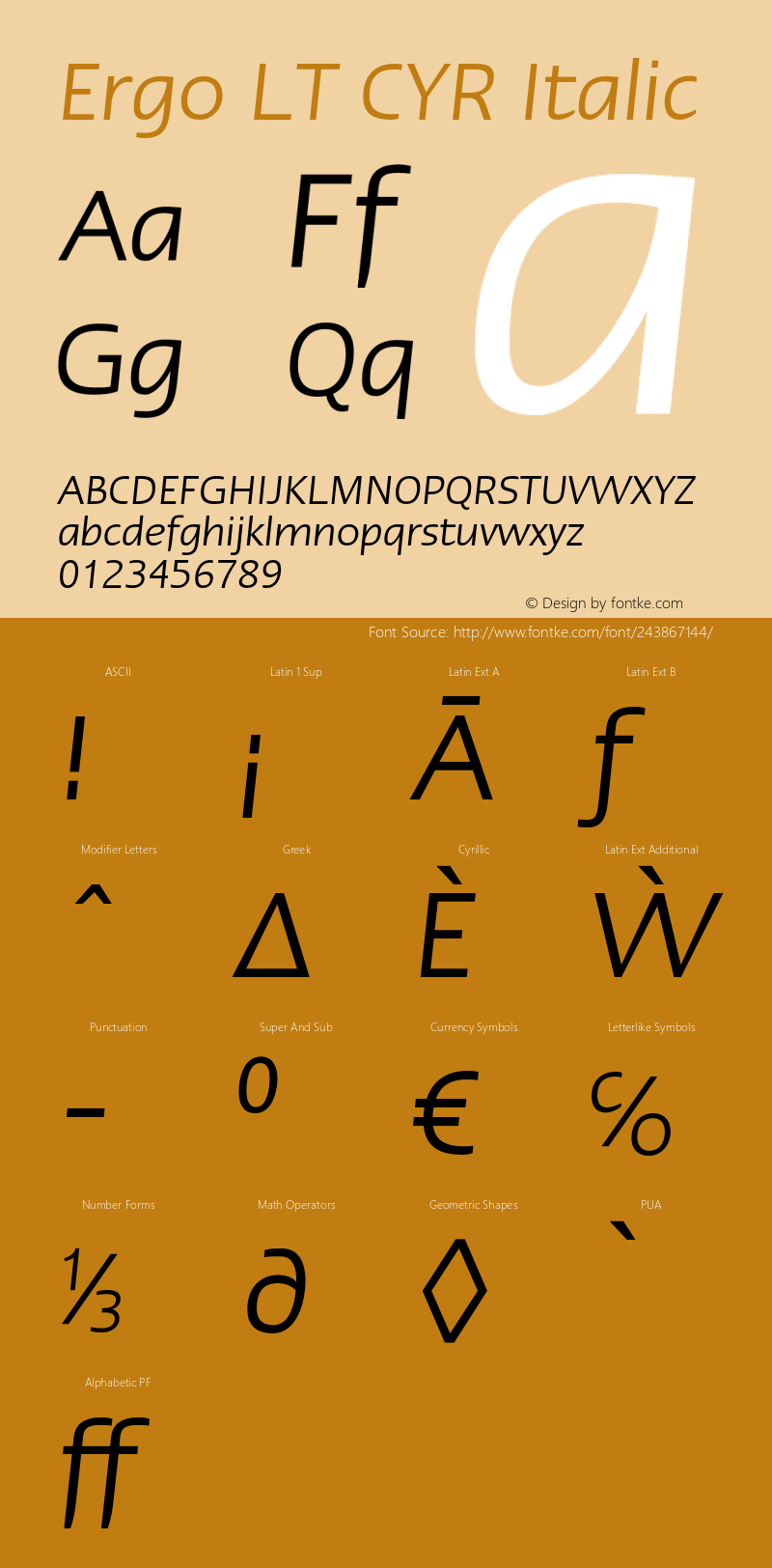 ErgoLTCYR-Italic Version 1.000;PS 001.000;hotconv 1.0.38图片样张