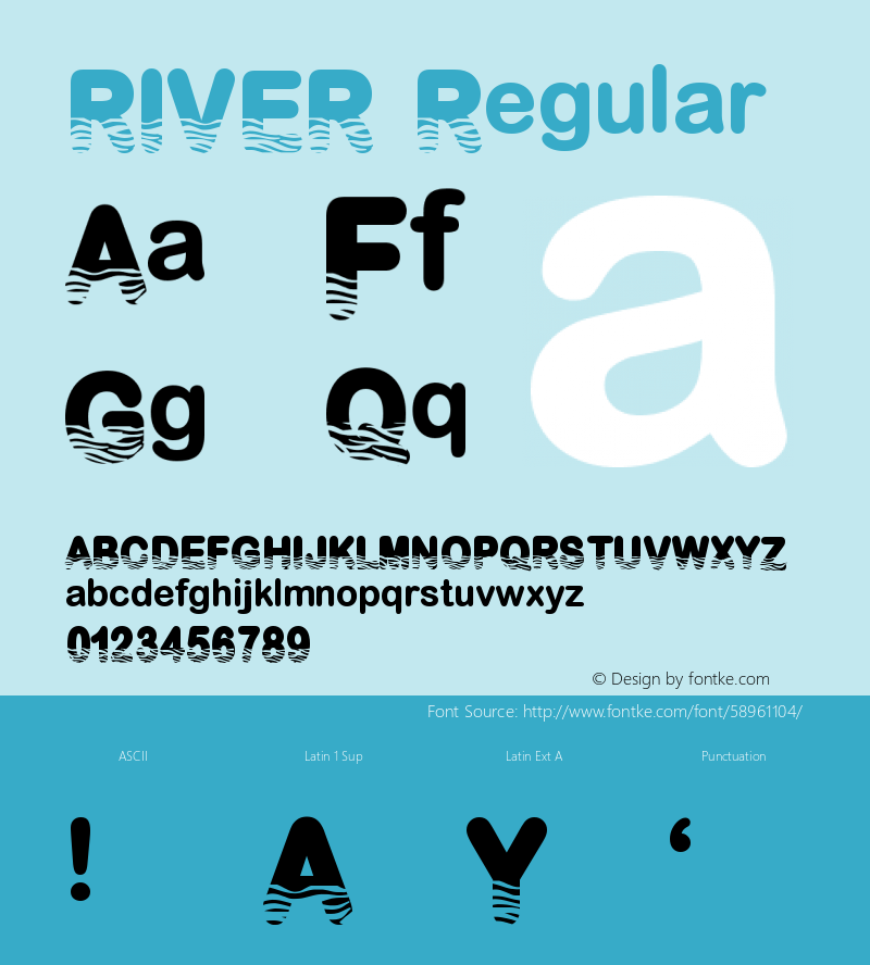 RIVER Version 1.001;Fontself Maker 3.5.1图片样张