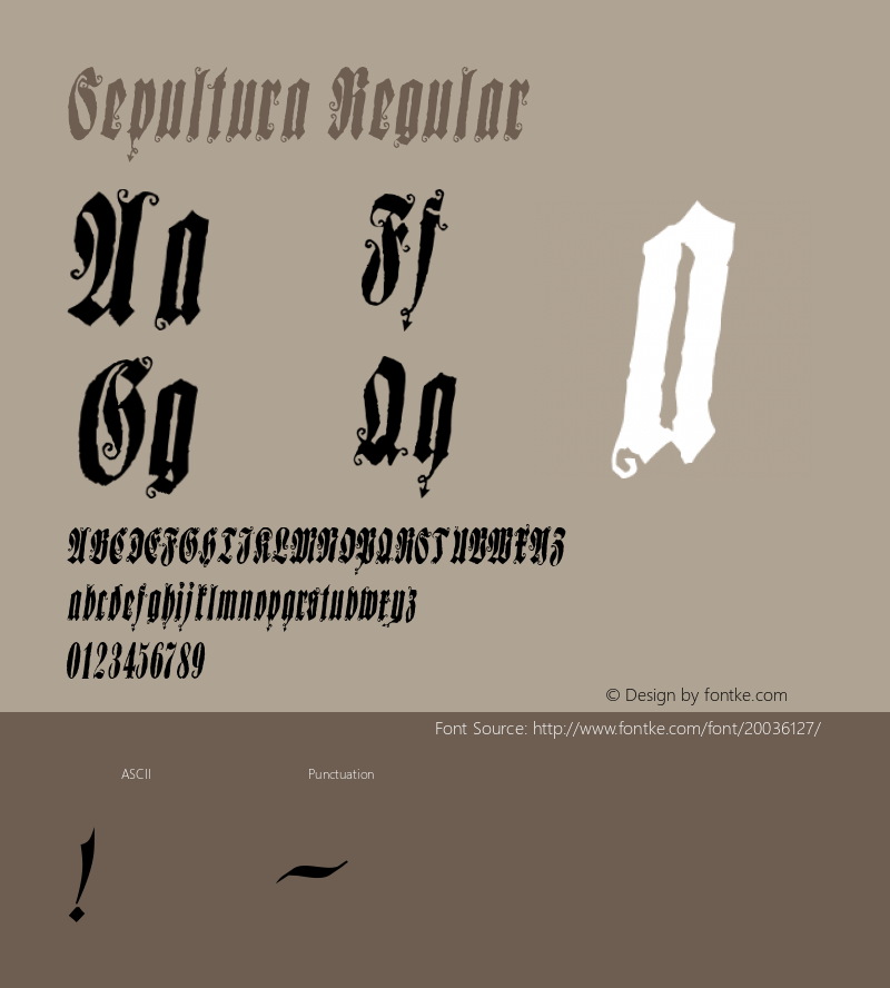 Sepultura Macromedia Fontographer 4.1.4 10/20/02图片样张
