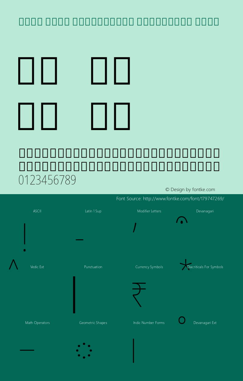 Noto Sans Devanagari Condensed Thin Version 2.001; ttfautohint (v1.8.4) -l 8 -r 50 -G 200 -x 14 -D deva -f none -a qsq -X 