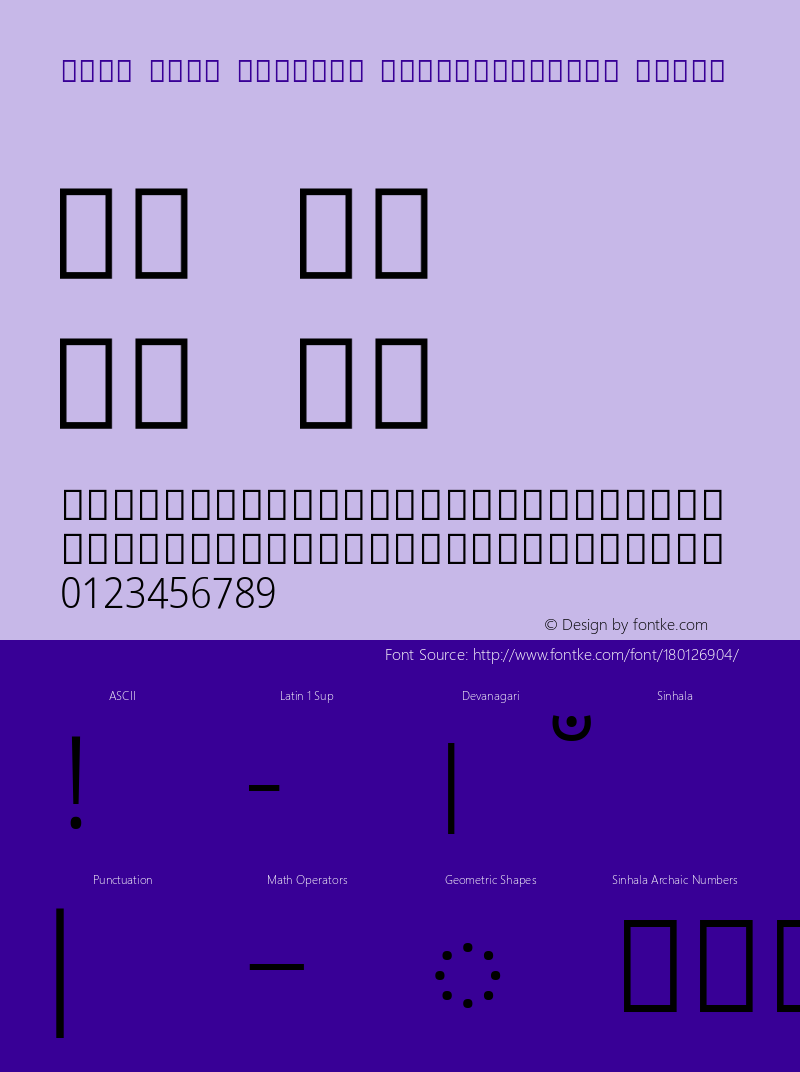 Noto Sans Sinhala SemiCondensed Light Version 2.001; ttfautohint (v1.8.4) -l 8 -r 50 -G 200 -x 14 -D sinh -f none -a qsq -X 