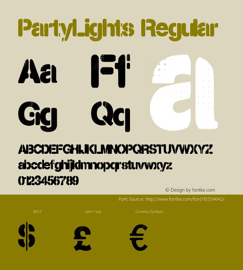 PartyLights Regular Version 1.00 May 3, 2014, initial release图片样张