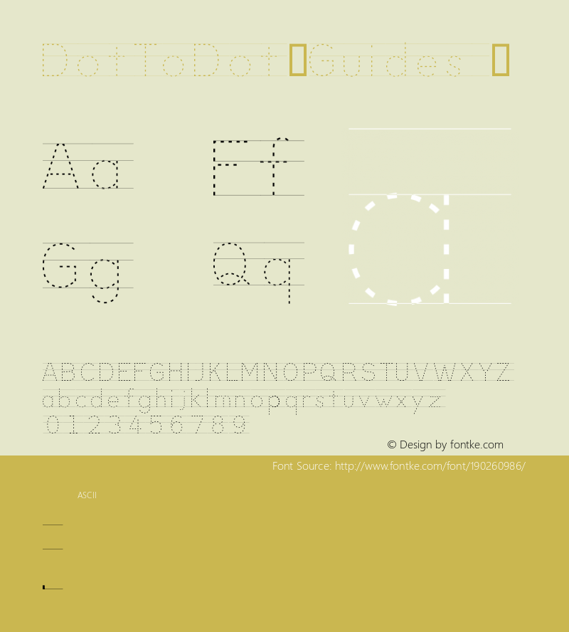 ☞DotToDot Guides Version 1.00 2013;com.myfonts.anewmachine.dot-to-dot.guides.wfkit2.3Xof图片样张