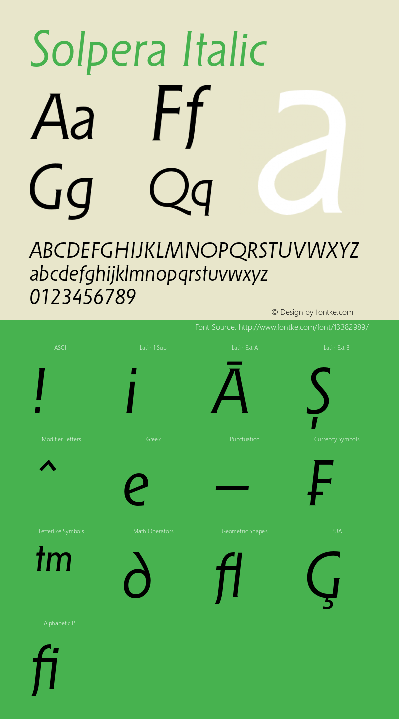 Solpera Italic 001.000图片样张