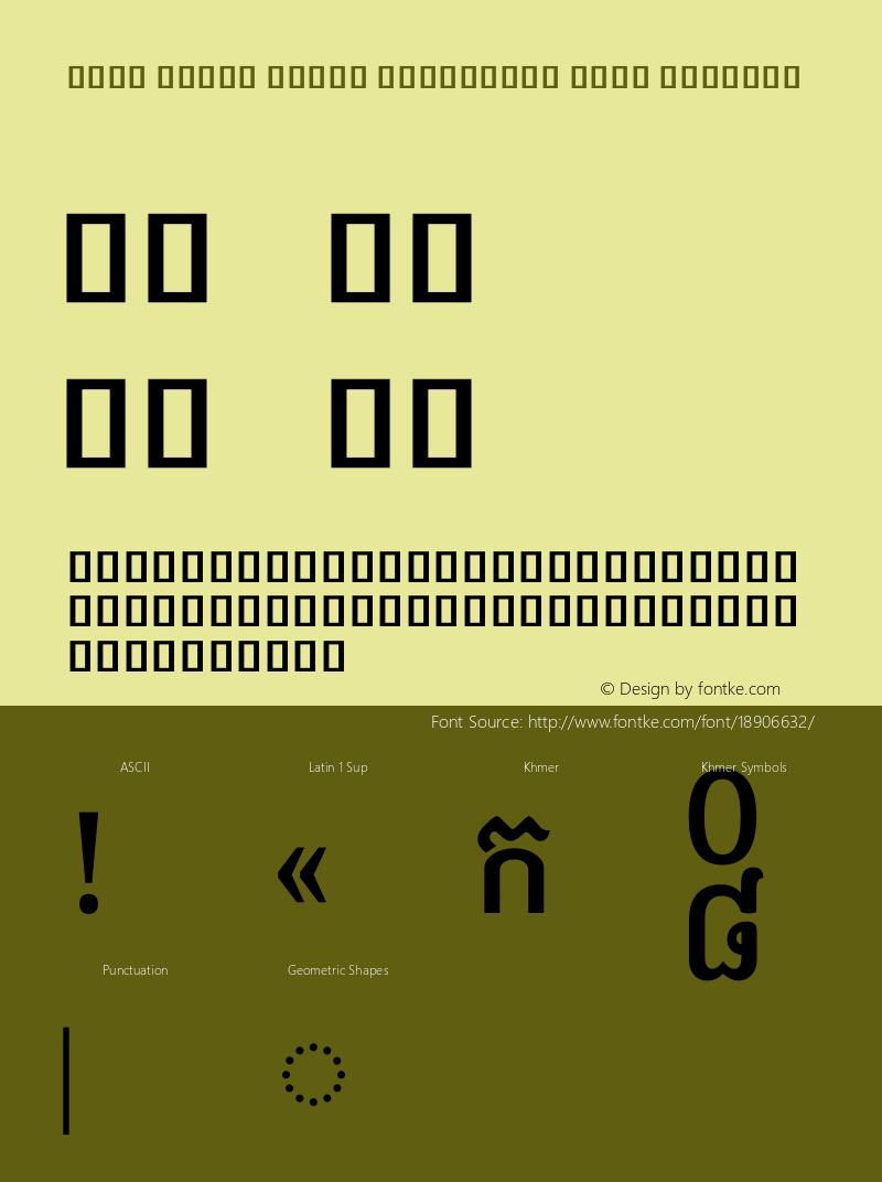 Noto Serif Khmer Condensed Semi Regular Version 1.900图片样张