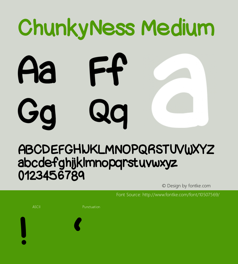 ChunkyNess Medium Version 001.000图片样张