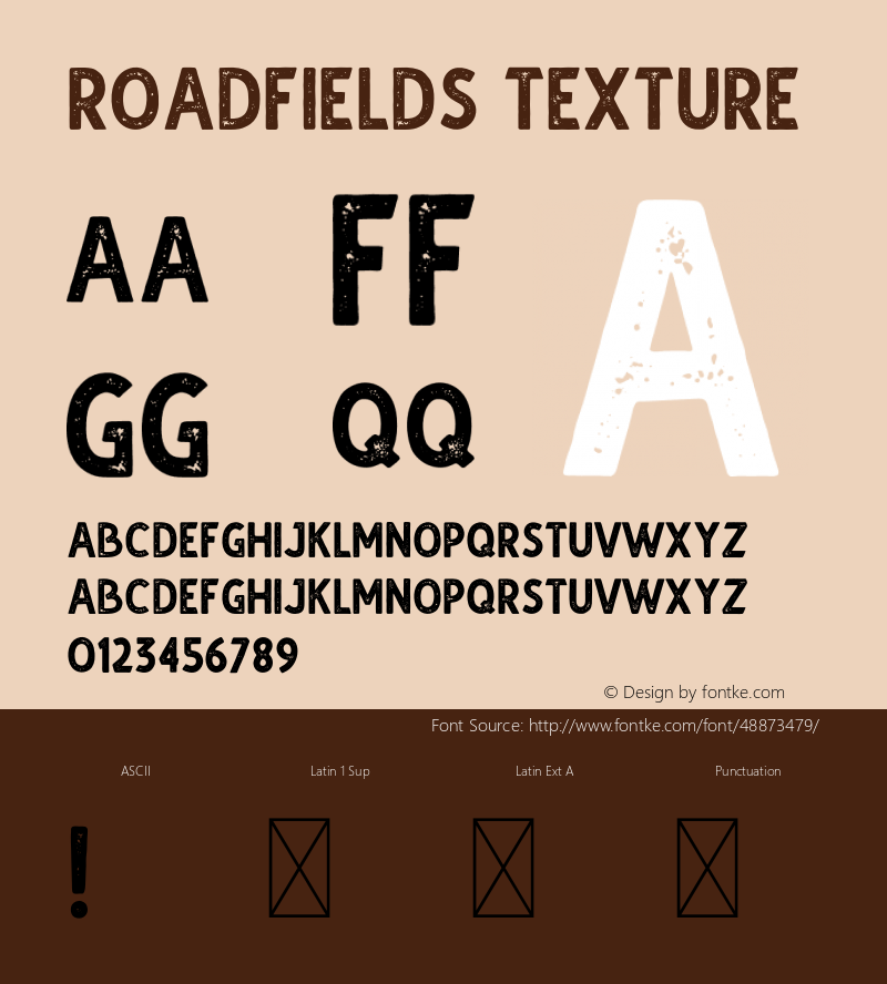 Roadfields Texture Version 1.002;Fontself Maker 3.4.0图片样张