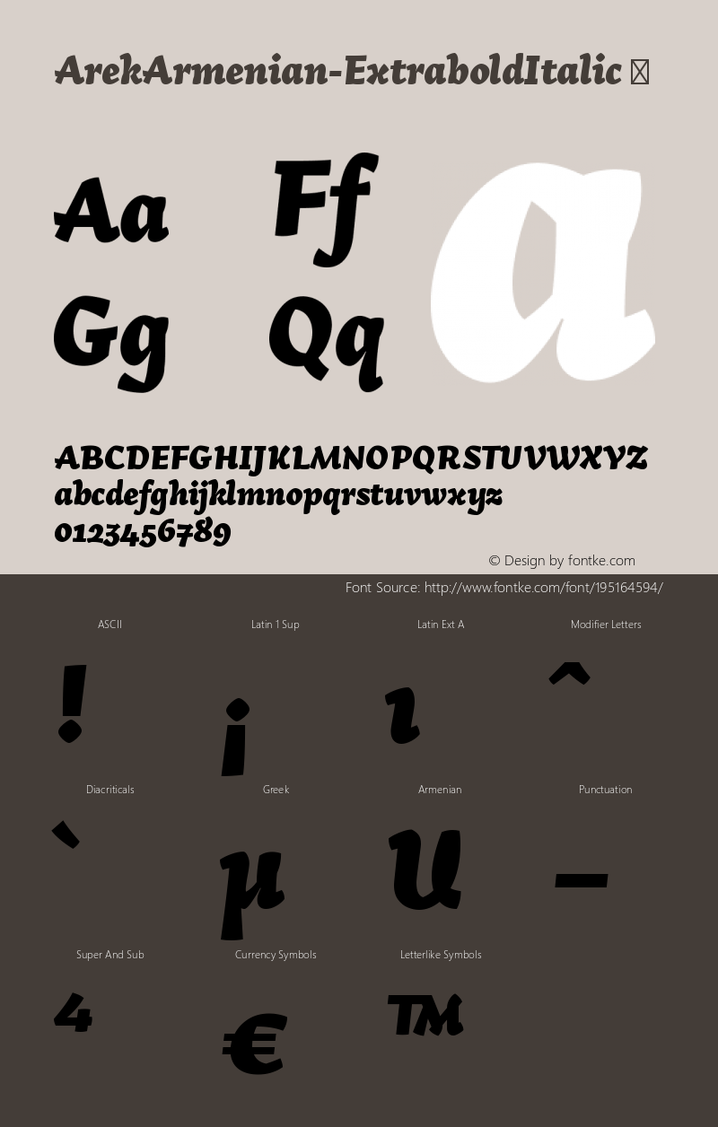 ☞Arek Eb Armenian Italic Version 1.500;PS Version 1.300;PS 001.300;hotcon;hotconv 1.0.70;makeotf.lib2.5.5900; Added suffix: Armenian; ttfautohint (v1.3);com.myfonts.easy.rosetta.arek.armenian-extrabold-italic.wfkit2.version.4o2N图片样张