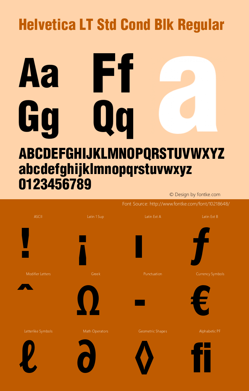 Helvetica LT Std Cond Blk Regular Version 2.030;PS 002.000;hotconv 1.0.51;makeotf.lib2.0.18671图片样张