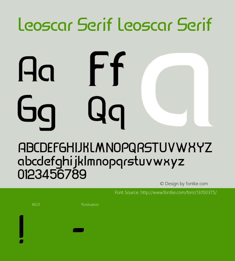 Leoscar Serif Leoscar Serif Version 1.000图片样张