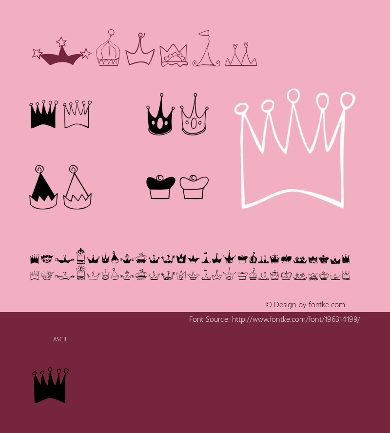 ☞Crowns 1.000;com.myfonts.easy.outsidetheline.crowns.crowns.wfkit2.version.37bZ图片样张