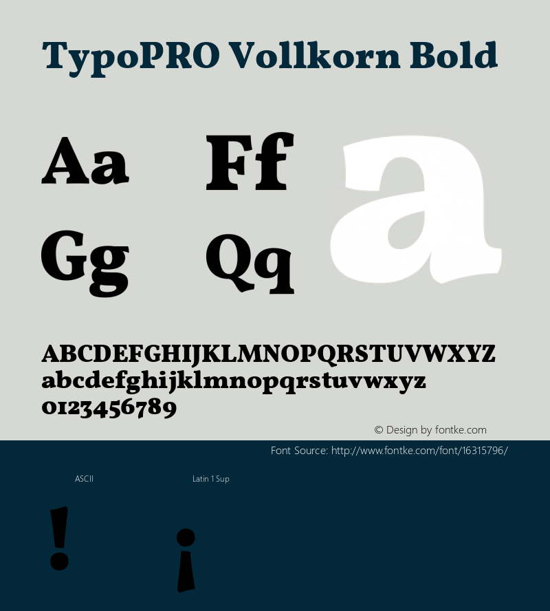 TypoPRO Vollkorn Bold Version 3.005;PS 003.005;hotconv 1.0.70;makeotf.lib2.5.58329图片样张