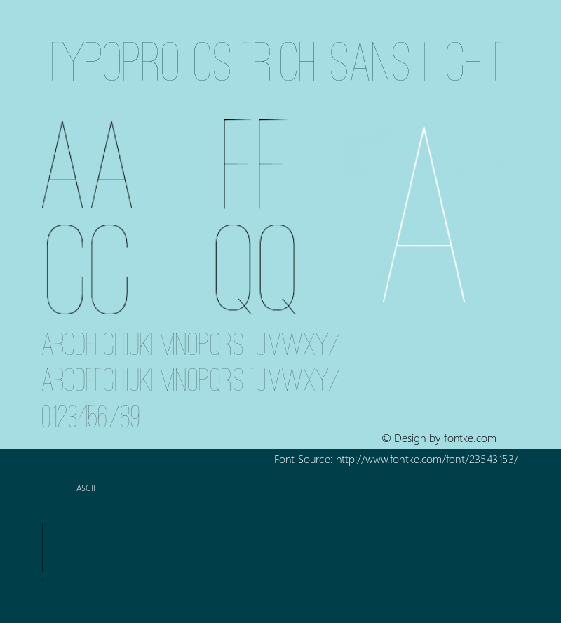 TypoPRO Ostrich Sans Light Version 1.001;PS 001.001;hotconv 1.0.70;makeotf.lib2.5.58329图片样张