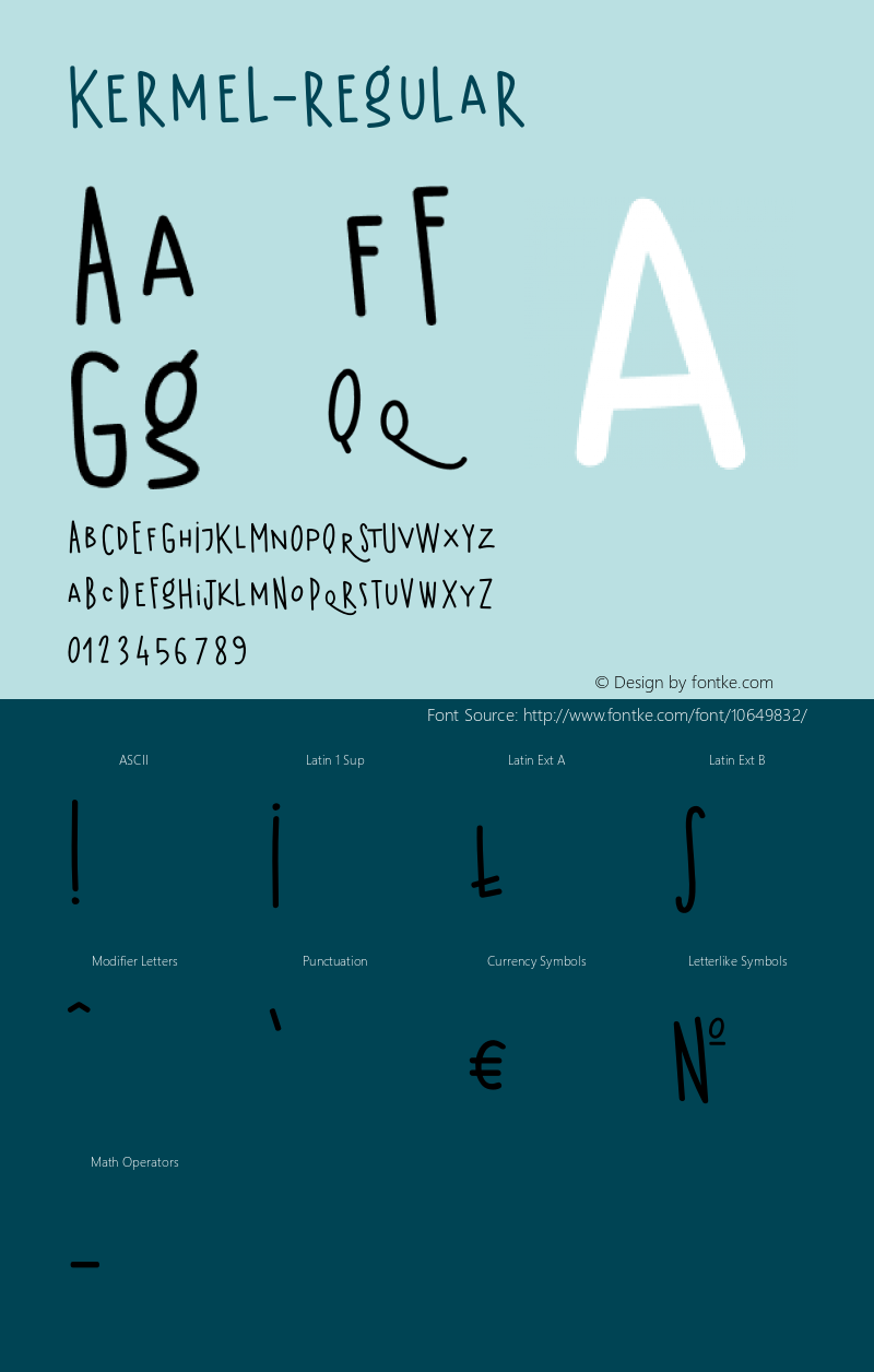 Kermel-regular ☞ Version 1.000;com.myfonts.easy.laboitegraphique.kermel.regular.wfkit2.version.44c9图片样张