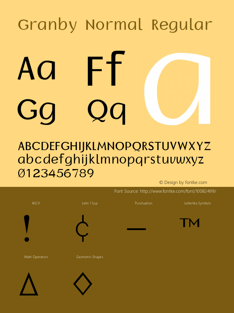Granby Normal Regular Unknown图片样张