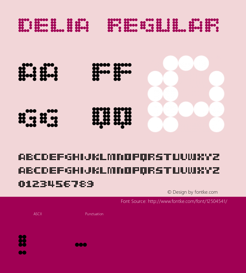 delia Regular OTF 1.000;PS 001.001;Core 1.0.29图片样张