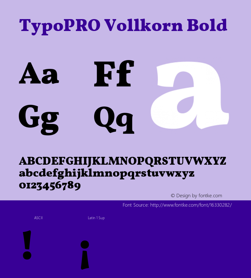 TypoPRO Vollkorn Bold Version 3.005;PS 003.005;hotconv 1.0.70;makeotf.lib2.5.58329图片样张