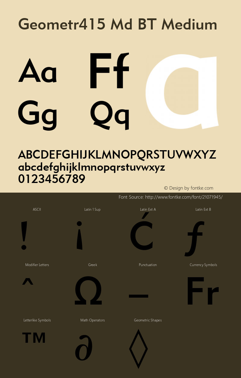 Geometric 415 Medium BT mfgpctt-v1.52 Tuesday, January 26, 1993 2:24:08 pm (EST)图片样张