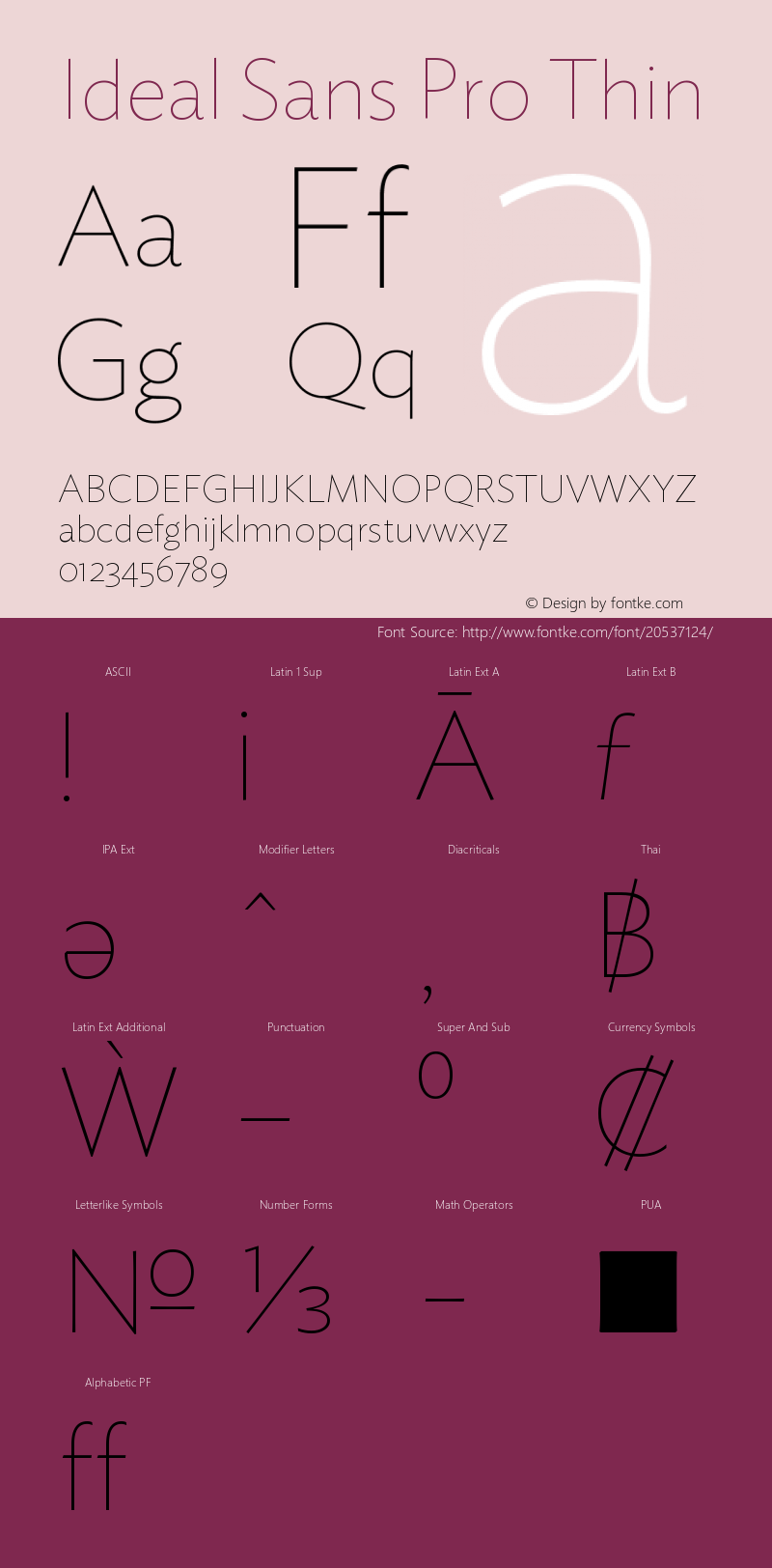IdealSansPro-Thin Version 1.200 Pro图片样张