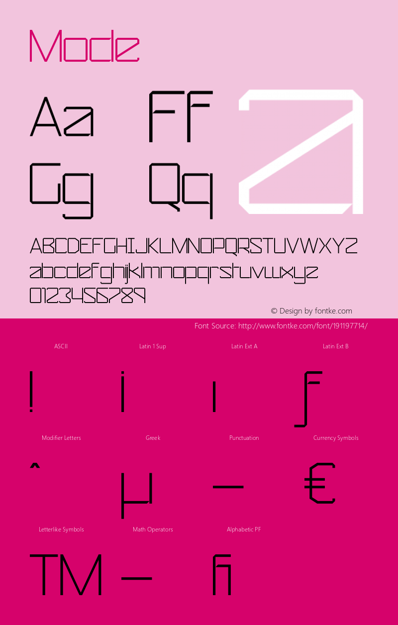 ☞Mode Version 1.000;com.myfonts.coreyholms.mode.regular.wfkit2.3qSz图片样张