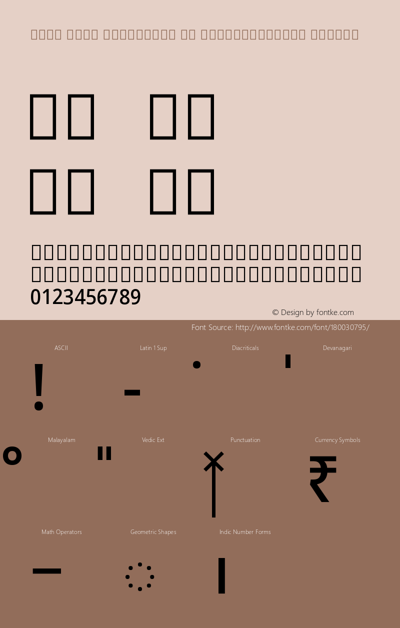 Noto Sans Malayalam UI SemiCondensed Medium Version 2.101图片样张