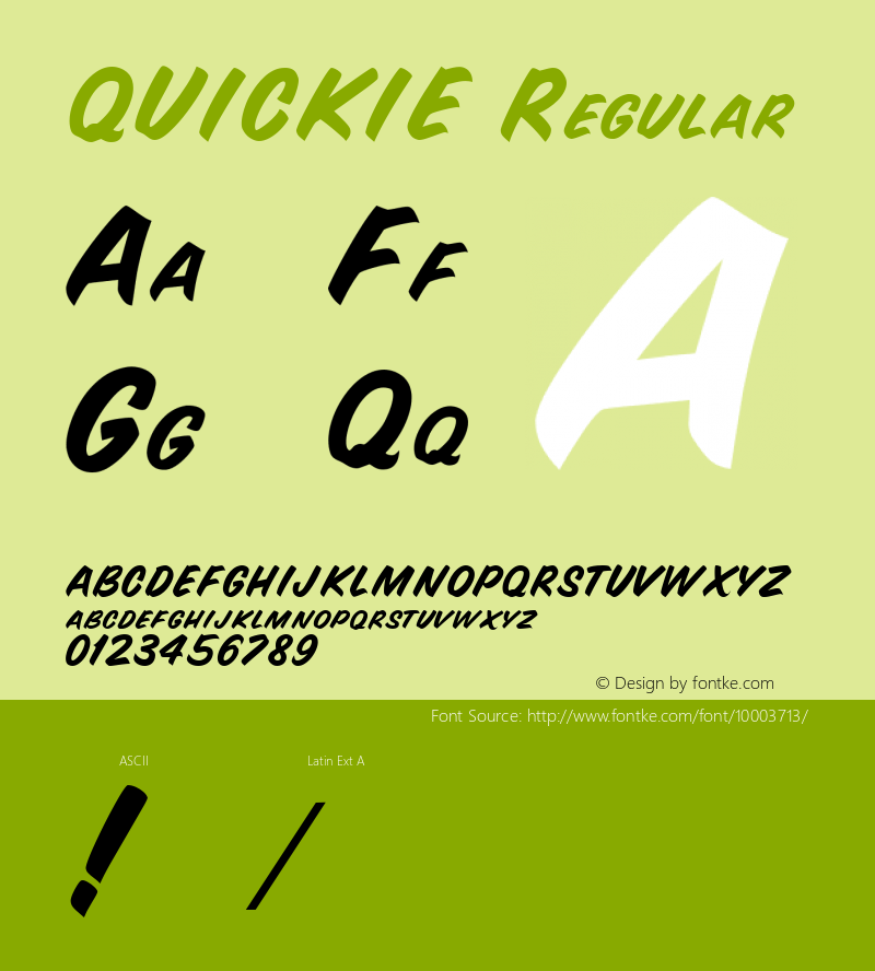 QUICKIE Regular Unknown图片样张