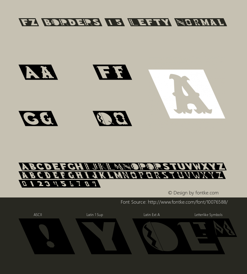 FZ BORDERS 15 LEFTY Normal 1.0 Fri Aug 12 19:23:37 1994图片样张