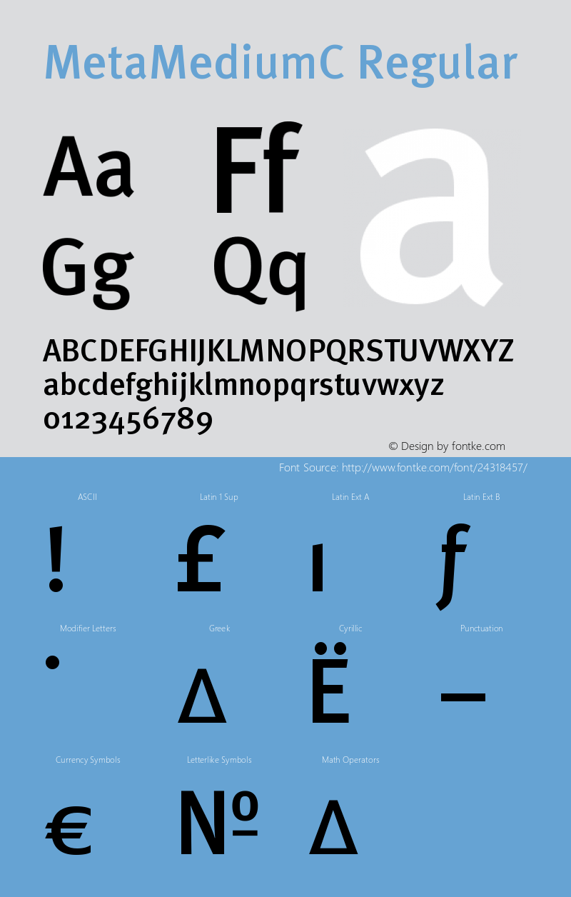 MetaMediumC OTF 1.0;PS 001.000;Core 116;AOCW 1.0 161图片样张