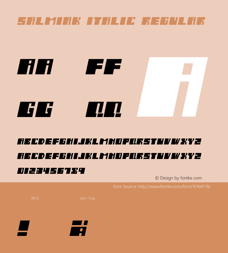 Salmiak Italic Regular 001.000图片样张