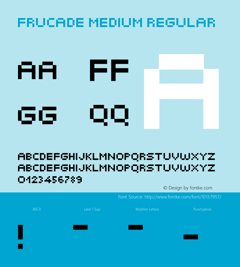 Frucade Medium Regular 1.0图片样张