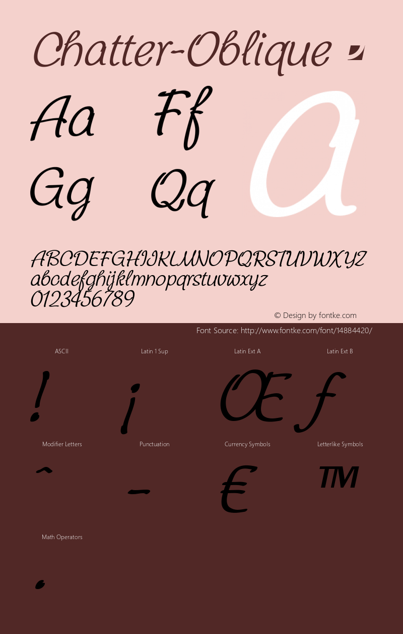 Chatter-Oblique ☞ 1.000;com.myfonts.jonahfonts.chatter.oblique.wfkit2.3rQT图片样张