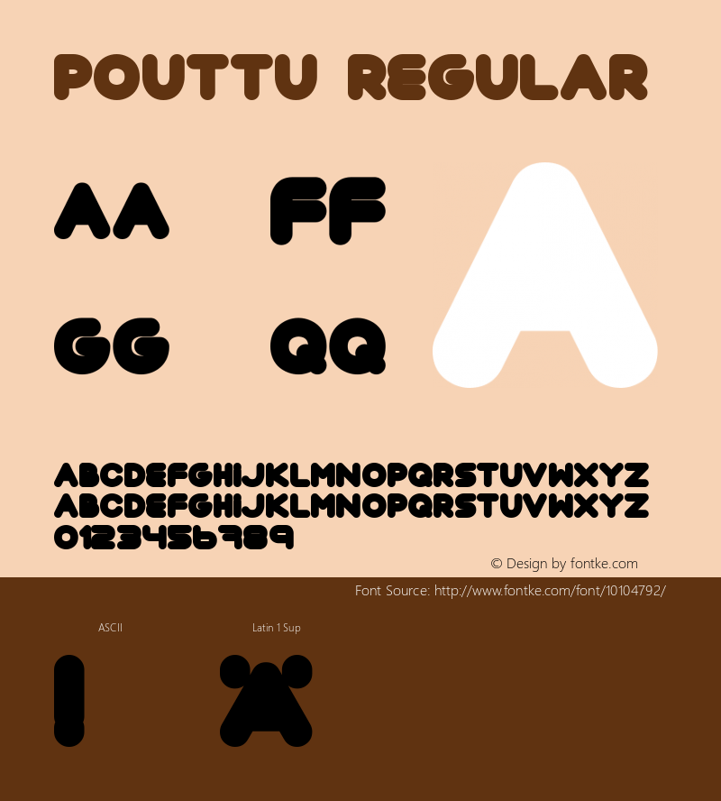 Pouttu Regular FENOTYPEFACES 2002图片样张