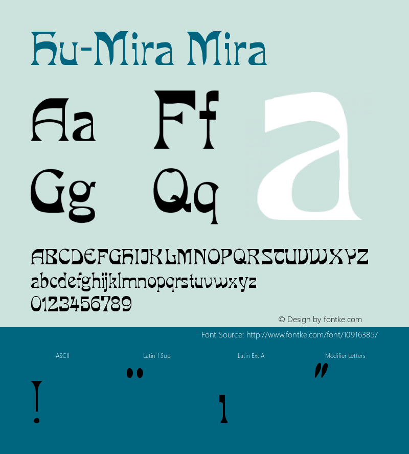 Hu-Mira Mira Version 001.000图片样张