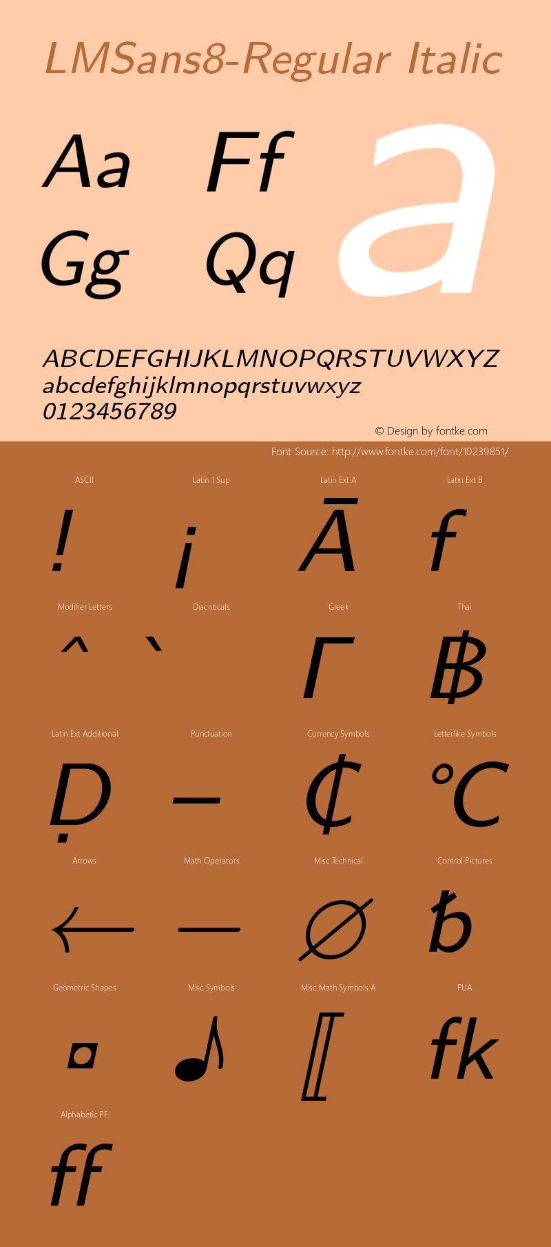 LMSans8-Regular Italic Version 1.010;PS 1.010;hotconv 1.0.49;makeotf.lib2.0.14853图片样张