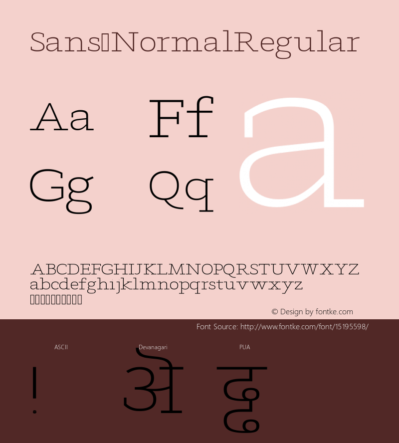 Sans NormalRegular Version Version 1.0图片样张