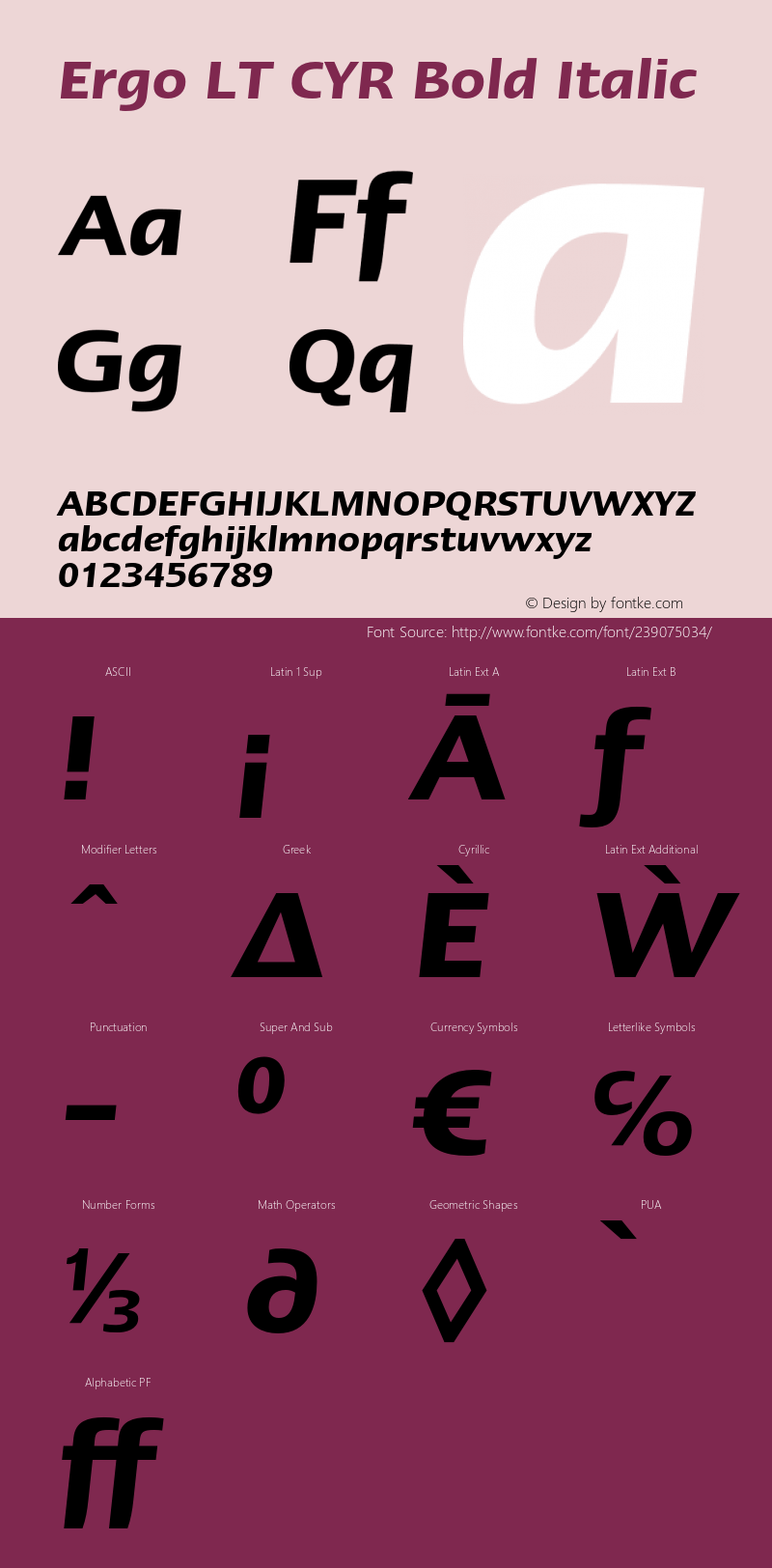 ErgoLTCYR-DemiItalic Version 1.000;PS 001.000;hotconv 1.0.38图片样张