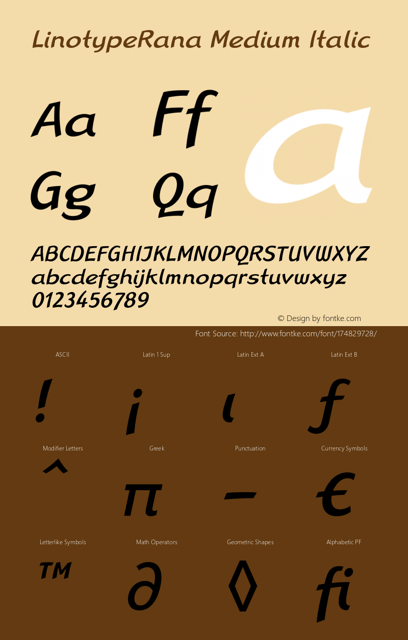 LinotypeRana-MediumItalic 005.000图片样张